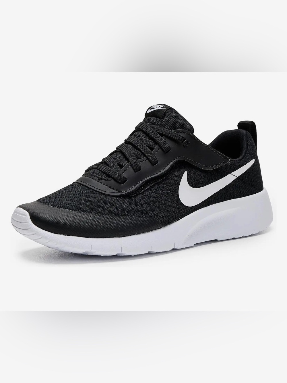 Nike Black Tanjun Kids Shoe (Black/White) Size12.5